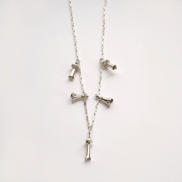 【DINEH ディネー】Metal Squash Blossom Charm Necklace silver