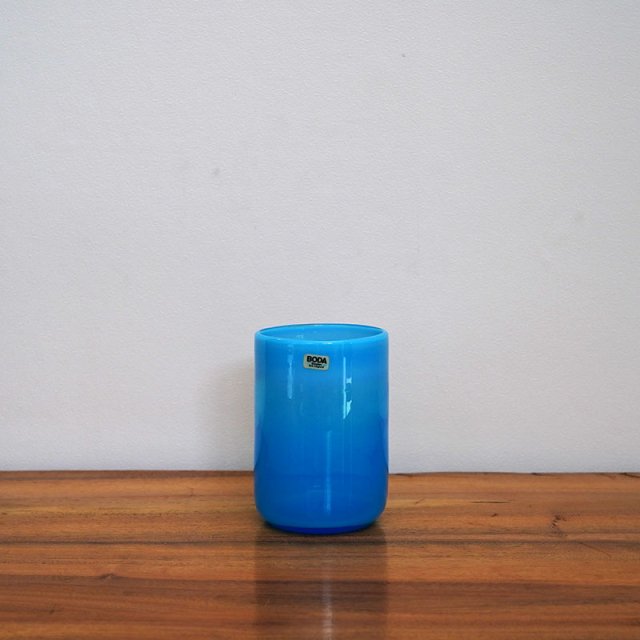 Erik Hoglund Blue Vase / Kosta Boda / Sweden / 1950s-70s