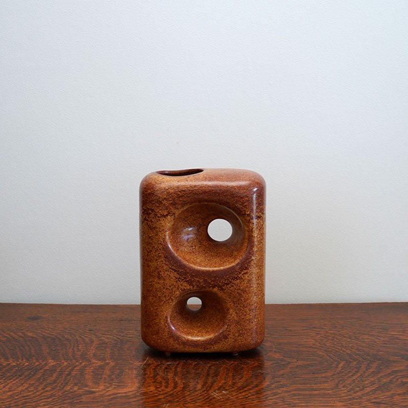 Bertoncello Ceramiche d'Arte /Chimney Vase with Two Holes /Italy