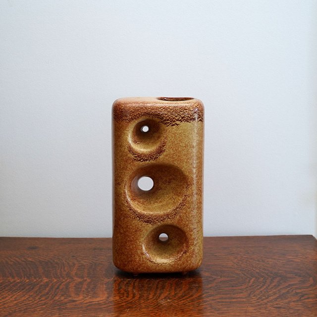 Bertoncello Ceramiche dArte / Chimney Vase with Three Holes / Italy / 1960s