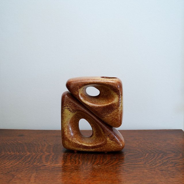 Bertoncello Ceramiche d’Arte / Two Triangle Vase / Italy / 1960s