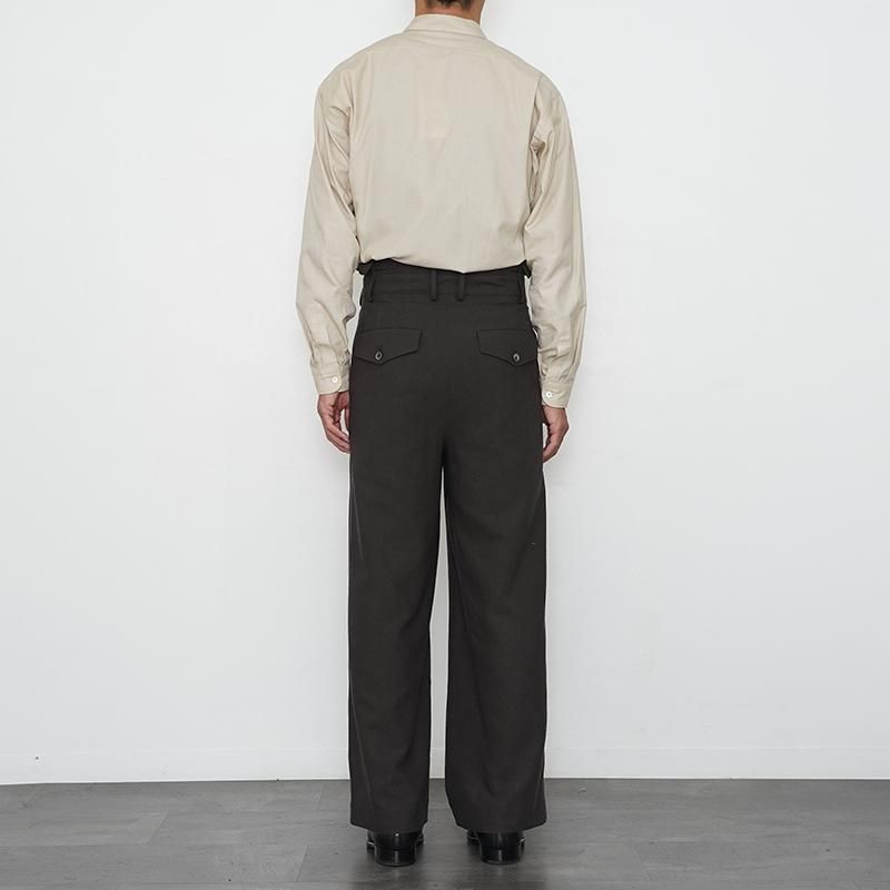 【IRENISA イレニサ】HIGH WAIST PANTS_ CHARCOAL - THIRTY' THIRTY' STORE