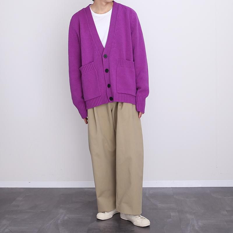 40%OFF】【STUDIO NICHOLSON】KNITWEAR - 5GG CARDIGAN FOXGLOVE 40%OFF】【STUDIO NICHOLSON】KNITWEAR - 5GG CARDIGAN FOXGLOVE