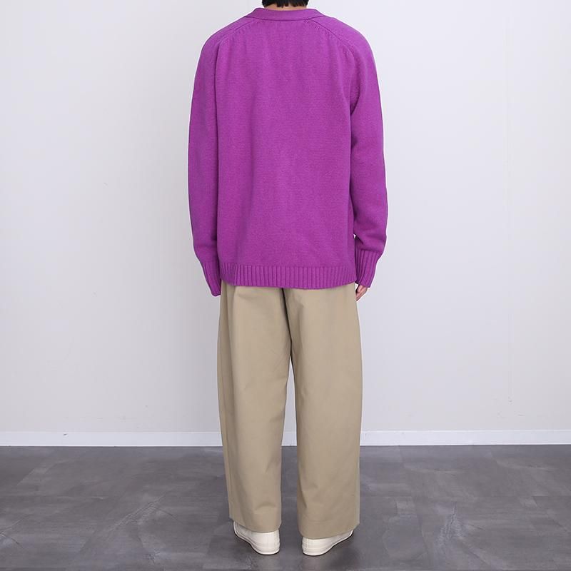 40%OFF】【STUDIO NICHOLSON】KNITWEAR - 5GG CARDIGAN FOXGLOVE 40%OFF】【STUDIO NICHOLSON】KNITWEAR - 5GG CARDIGAN FOXGLOVE