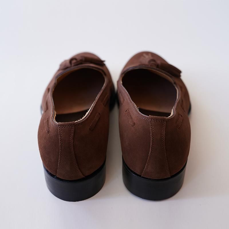 forme フォルメ】Suede Tassel loafer plain toe Maroon forme フォルメ】Suede Tassel loafer plain toe Maroon