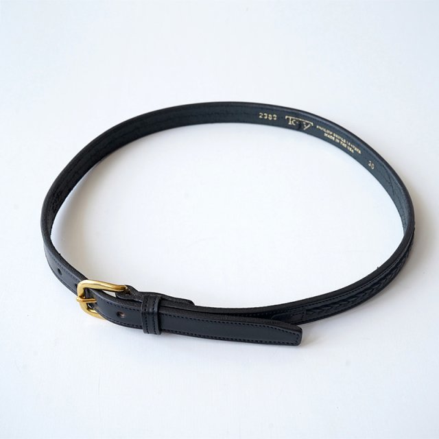 TORYBRAIDED OVERLAY BELT BLACK/BRASS BUCKLES