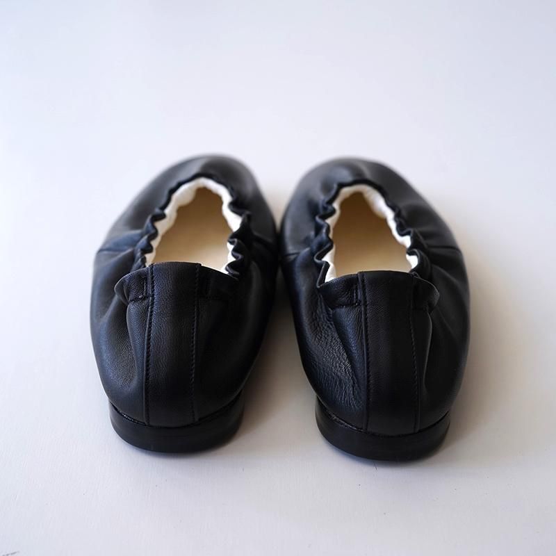 BEAUTIFUL SHOES】BALLET SHOES BLACK(MOUTON) - THIRTY' THIRTY