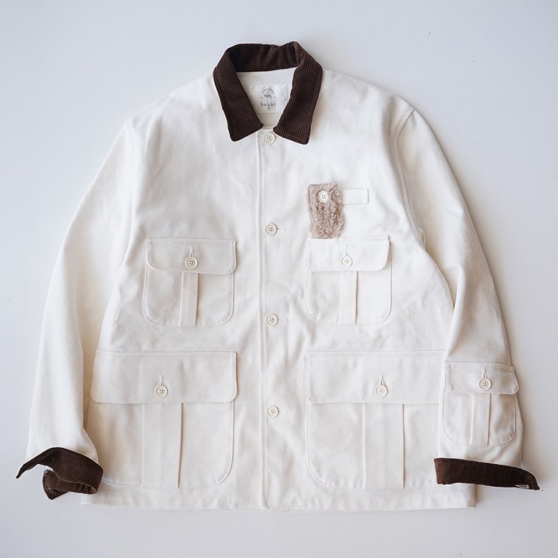 【50%OFF】【bukht ブフト】DUCK HUNTING JACKET WHITE - THIRTY' THIRTY' STORE