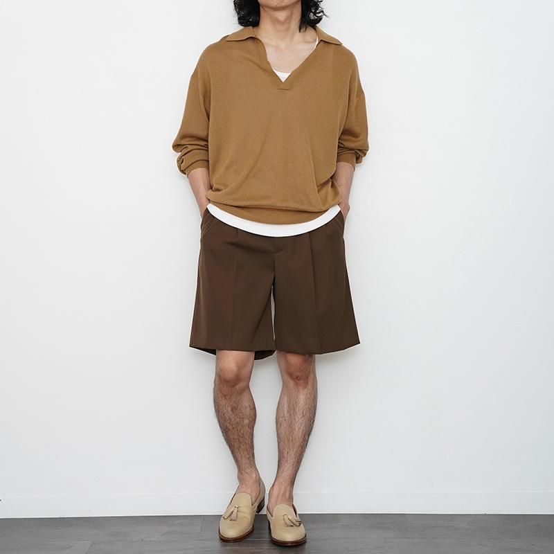 シルバーグレー サイズ AURALEE オーラリー WOOL MAX GABARDINE SHORTS