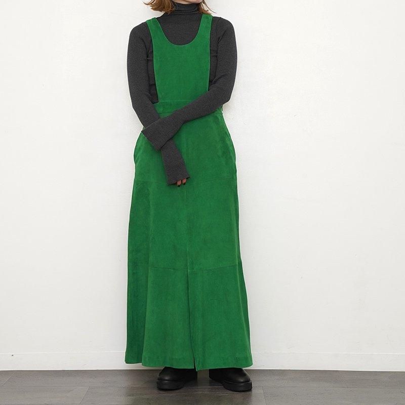 40%OFF】【AURALEE オーラリーレディース】GOAT SUEDE DRESS GREEN