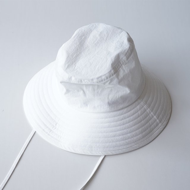 【2023 S/S】【PHEENY / フィーニー】Cotton nylon dump hat WHITE