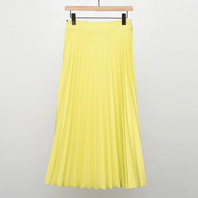 50%OFF】【THE SHINZONE / ザ シンゾーン】PLEATS SKIRT YELLOW
