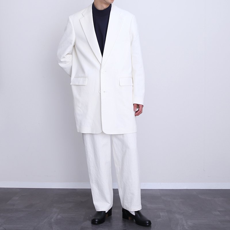 【REVERBERATE リバーバレイト】LONG TAILORED JACKET WHITE - THIRTY' THIRTY' STORE