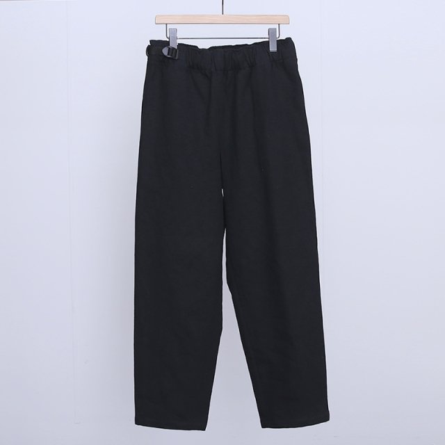 【2023 S/S】【REVERBERATE リバーバレイト】BELTED TROUSERS TYPE 2 - COTTON / LINEN BLACK