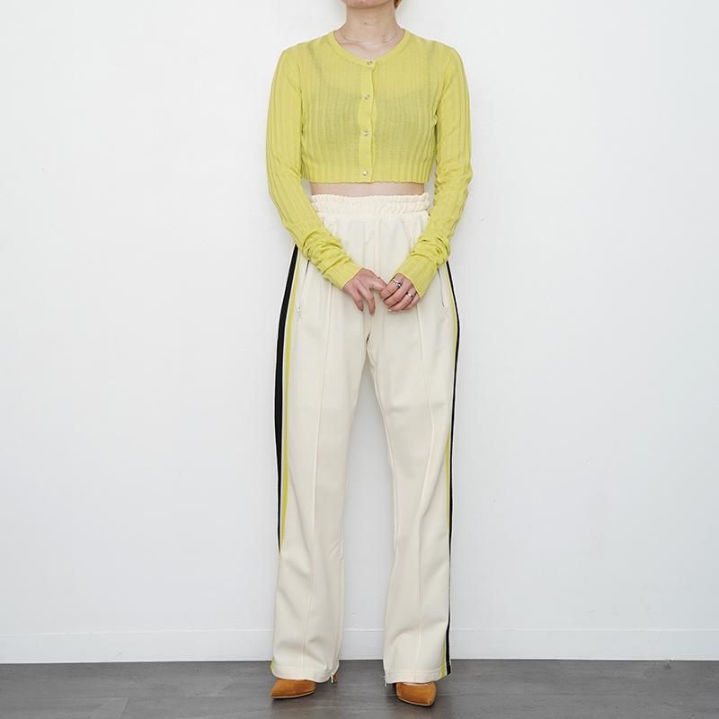 50%OFF】【INSCRIRE アンスクリア】C/S Sheer Rib Short Cardigan