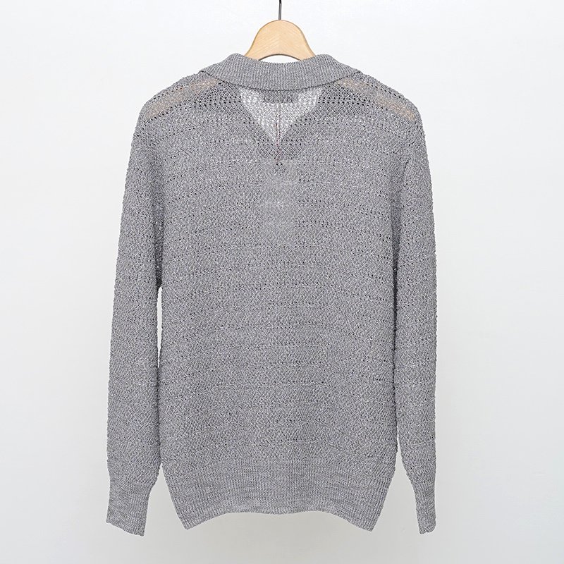【50%OFF】【ENCOMING インカミング】FRONT SLIT JUMPER GREY - THIRTY' THIRTY' STORE