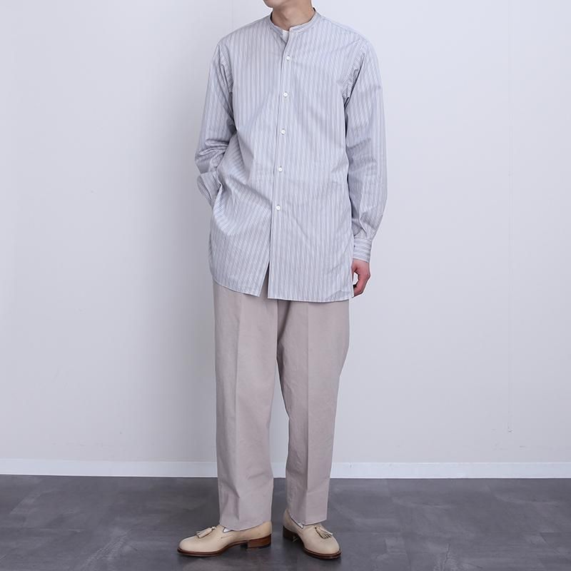 美品　HEUGN SHIRTS ブルーストライプ　3