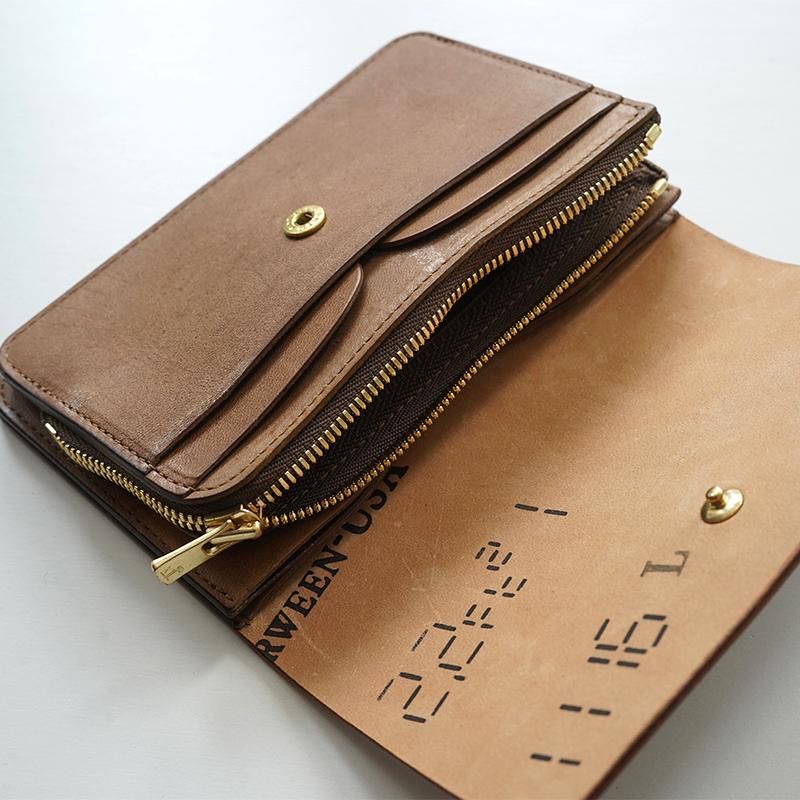 forme フォルメ】Hand wallet combi Cordovan Cigar - THIRTY forme フォルメ】Hand wallet combi Cordovan Cigar - THIRTY