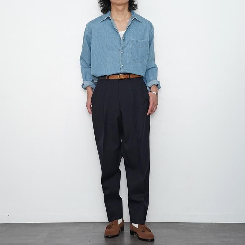 ラスト１点】【forme フォルメ】Jodhpurs belt Navy/Brown - THIRTY