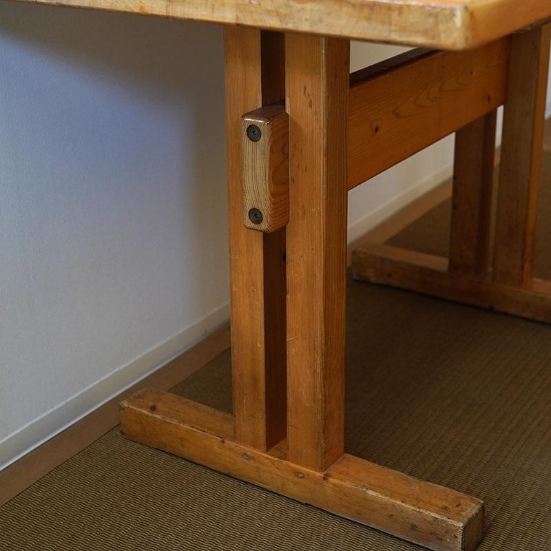 Square Table for Les Arcs / Charlotte Perriand / 1960s-70s Square Table for Les Arcs / Charlotte Perriand / 1960s-70s