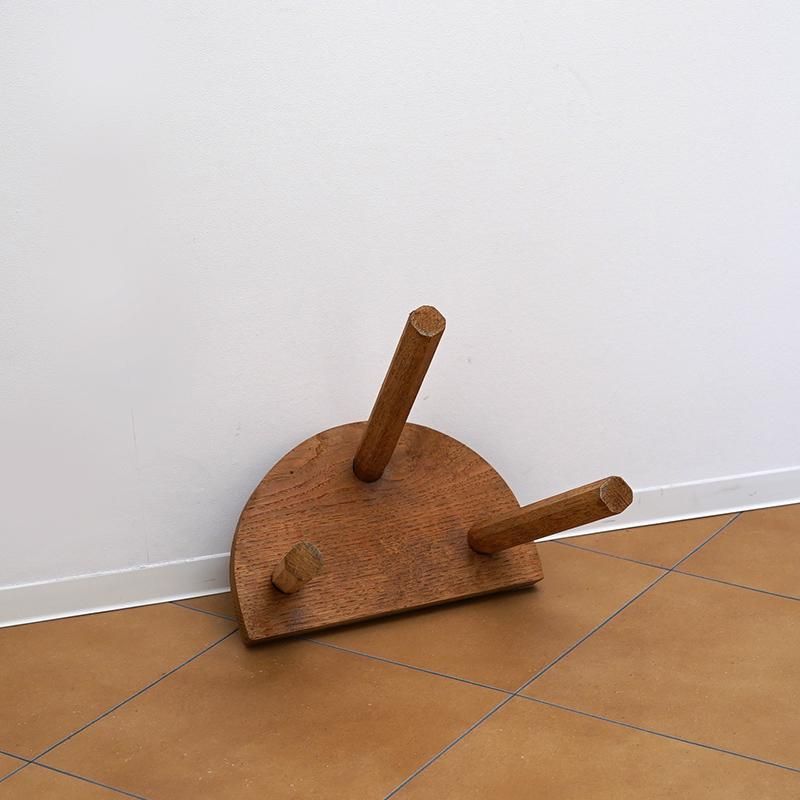 French Solid Milking Stool A / France / 1960s - THIRTY