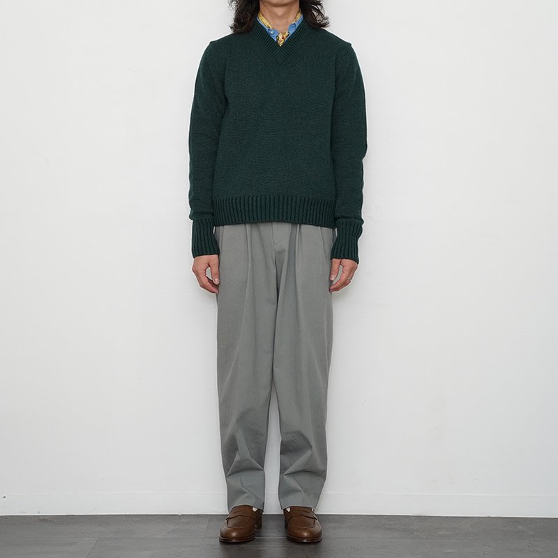 HEUGN ユーゲン】Collin Cashmere knit Green - THIRTY' THIRTY' STORE