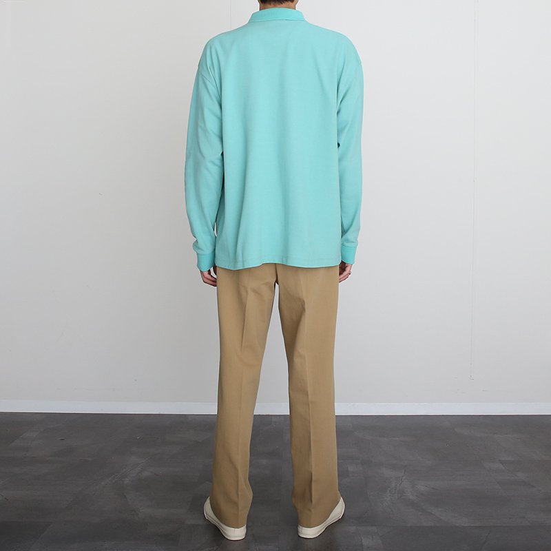 REVERBERATE リバーバレイト ZIP LONG SLEEVE POLO - ポロシャツ