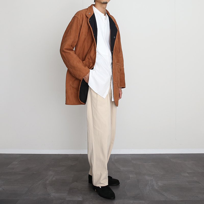 【CCU シーシーユー】“JACK” HALF COAT WITH QUILTED PADDING CAMEL - THIRTY' THIRTY'  STORE