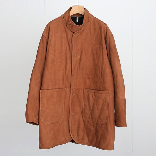 CCU 桼ۡJACK HALF COAT WITH QUILTED PADDING CAMEL