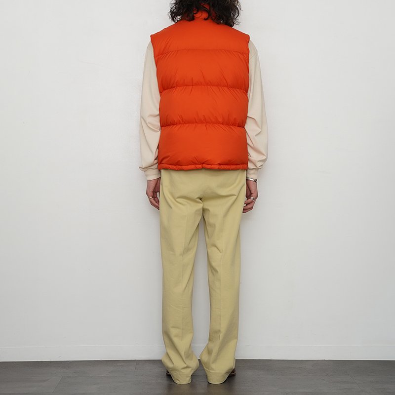 1068. Cremieux Orange shops Vest Large