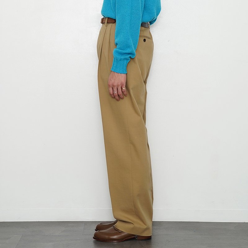 ラスト1点】【AURALEE オーラリー】WASHED HEAVY CHINO SLACKS LIGHT