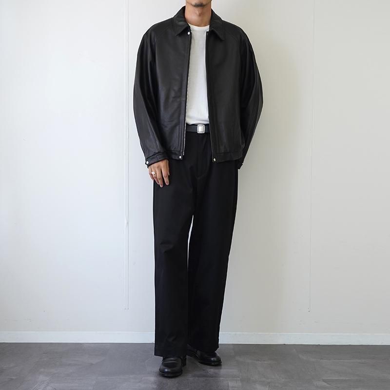 NO TUCK CHINO TROUSERS[BLACK] サイズ2 2025 S/S】【UNIVERSAL PRODUCTS ユニバーサルプロダクツ】NO