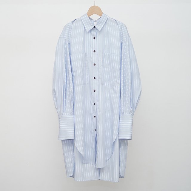 【2023 A/W】【Uhr / ウーア】Over Shirt Tunic Ice Blue