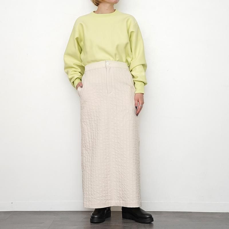 50%OFF】【PHEENY / フィーニー】Quilt like skirt IVORY - THIRTY