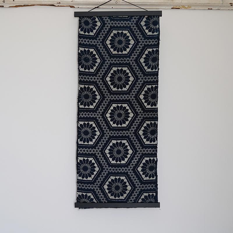 藍染 時代木綿の布 襤褸ボロ1 染め抜き - THIRTY' THIRTY' STORE