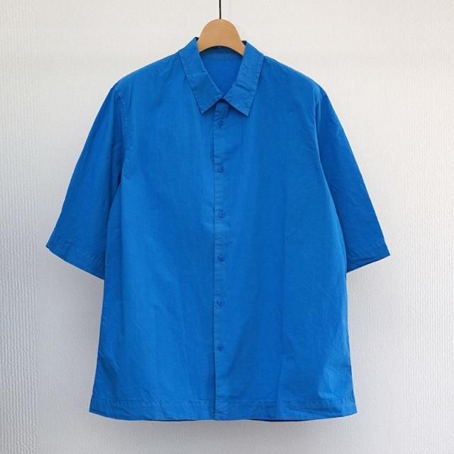 CASEY CASEY DOUBLE DYED STEVEN SHIRT AZUR