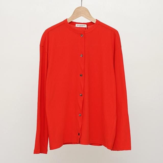 THE SHINZONE /  󥾡HIGH TWIST COTTON CARDIGAN RED