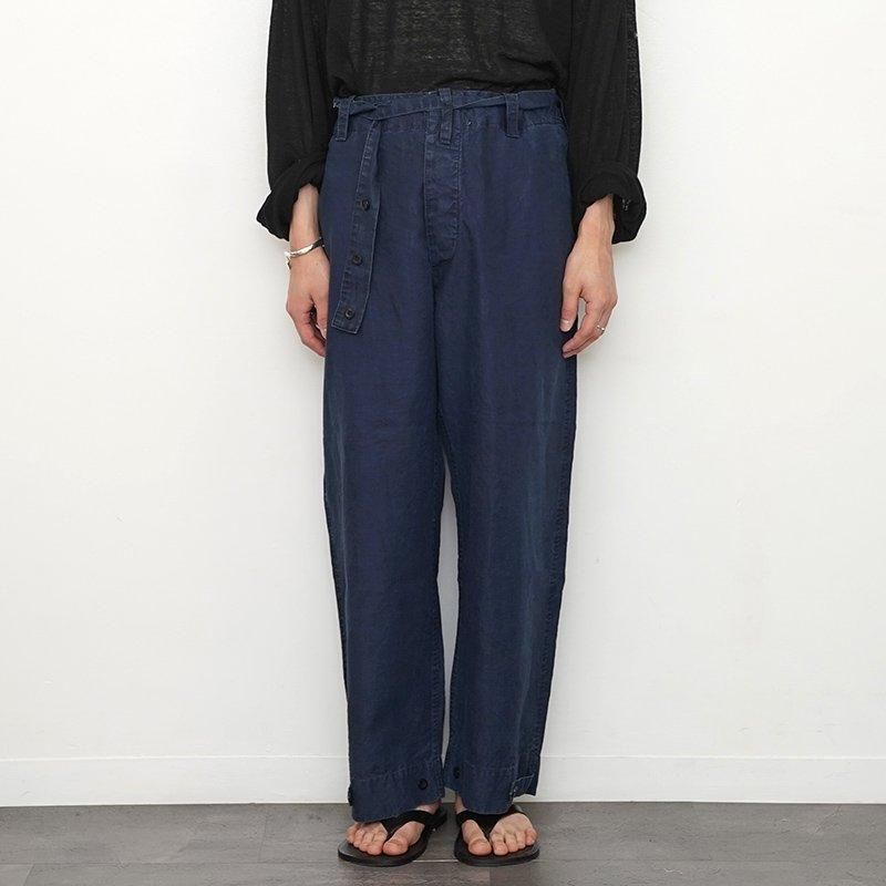 OUTIL ウティ 22ss Collection “PANTALON MUROL” BLACK INDIGO