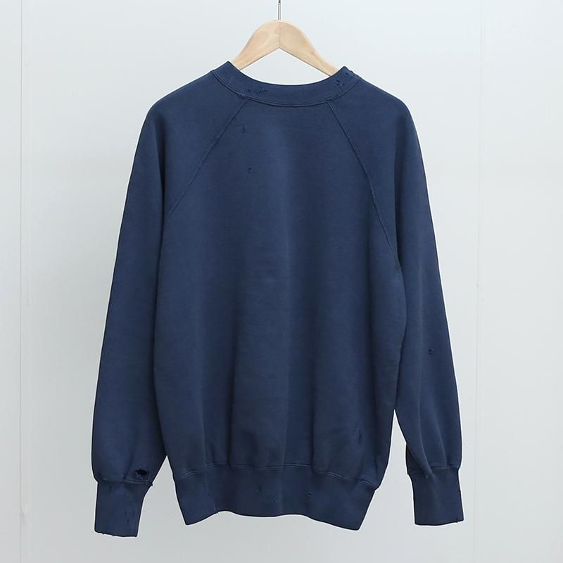 MAATEE&SONS マーティーアンドサンズ】SWEAT 掠れNAVY - THIRTY MAATEE&SONS マーティーアンドサンズ】SWEAT 掠れNAVY - THIRTY
