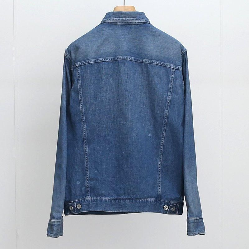 MAATEE&SONS マーティーアンドサンズ】LIGHT OZ DENIM PLEATED BLOUSE FADE INDIGO - THIRTY' THIRTY' STORE MAATEE&SONS マーティーアンドサンズ】LIGHT OZ DENIM PLEATED BLOUSE FADE INDIGO - THIRTY' THIRTY' STORE