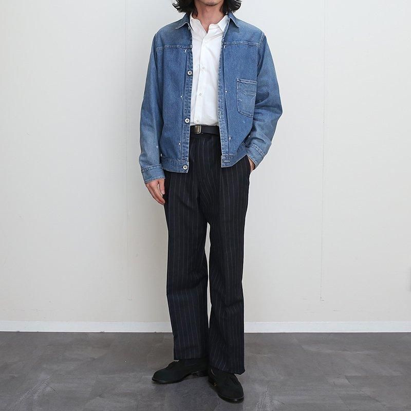 MAATEE&SONS マーティーアンドサンズ】LIGHT OZ DENIM PLEATED MAATEE&SONS マーティーアンドサンズ】LIGHT OZ DENIM PLEATED