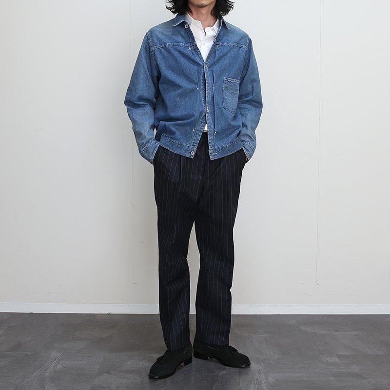 MAATEE&SONS マーティーアンドサンズ】LIGHT OZ DENIM PLEATED MAATEE&SONS マーティーアンドサンズ】LIGHT OZ DENIM PLEATED