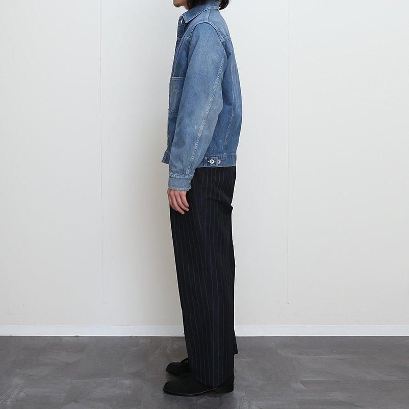 MAATEE&SONS マーティーアンドサンズ】LIGHT OZ DENIM PLEATED MAATEE&SONS マーティーアンドサンズ】LIGHT OZ DENIM PLEATED