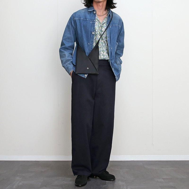 MAATEE&SONS マーティーアンドサンズ】LIGHT OZ DENIM PLEATED MAATEE&SONS マーティーアンドサンズ】LIGHT OZ DENIM PLEATED
