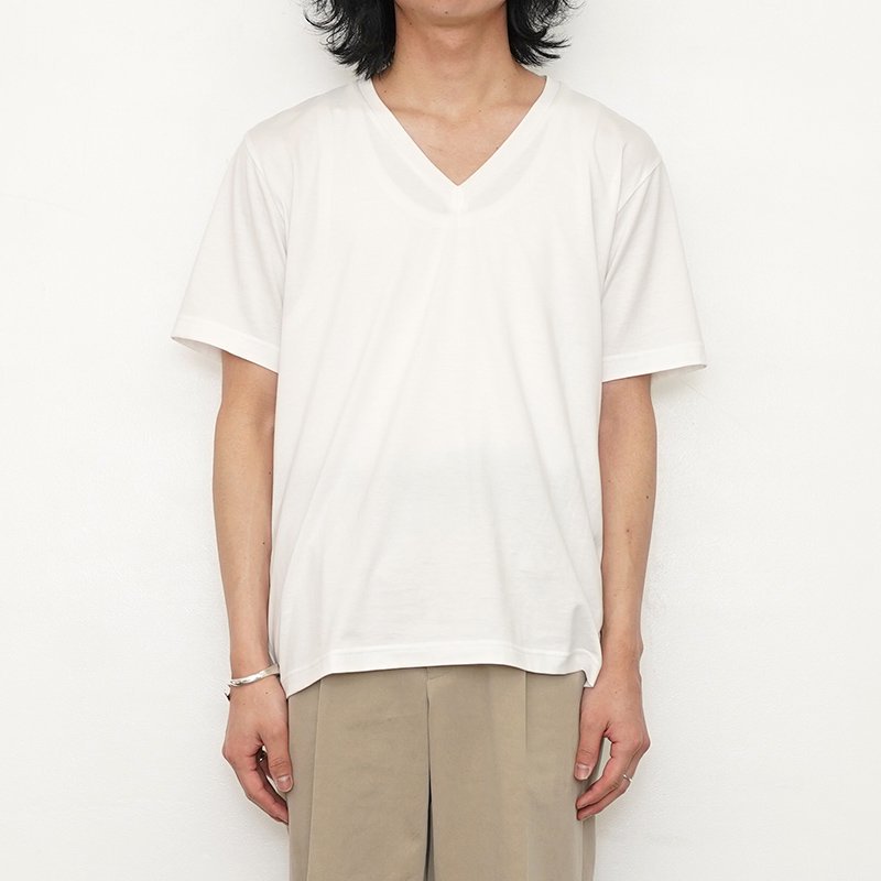 MAATEE&SONS マーティーアンドサンズ】極COTTON V/N TEE WHITE - THIRTY' THIRTY' STORE