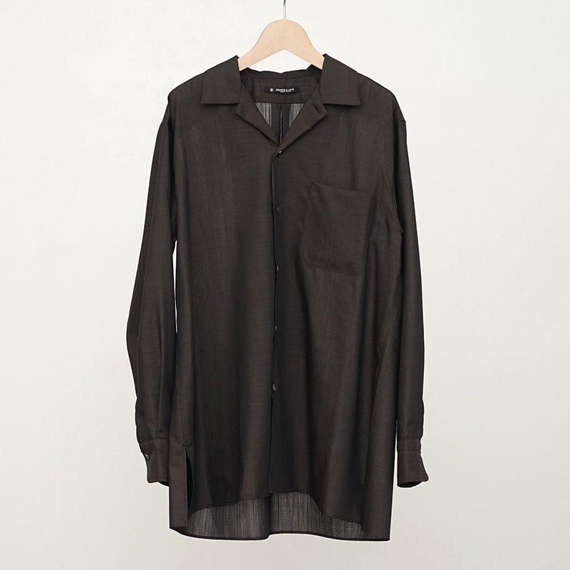 MAATEE&SONS マーティーアンドサンズ】H WOOL ONE PIECE COLLAR MAATEE&SONS マーティーアンドサンズ】H WOOL ONE PIECE COLLAR