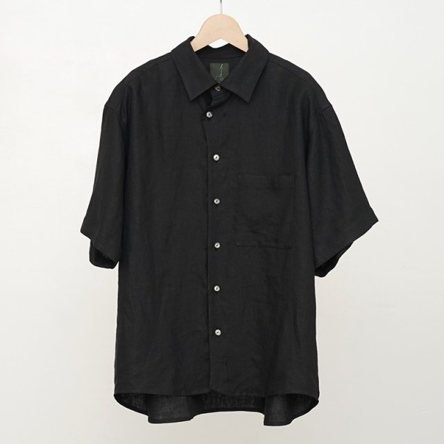 2024 S/SۡGorsch the merry coachmanCollar Short Sleeve Shirt BLACK
