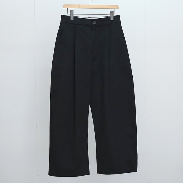 ڥ饹1ۡ2024 S/SۡSTUDIO NICHOLSON ˥륽CONTINUITY - PANTS - DEEP PLEAT VOLUME PANT BLACK