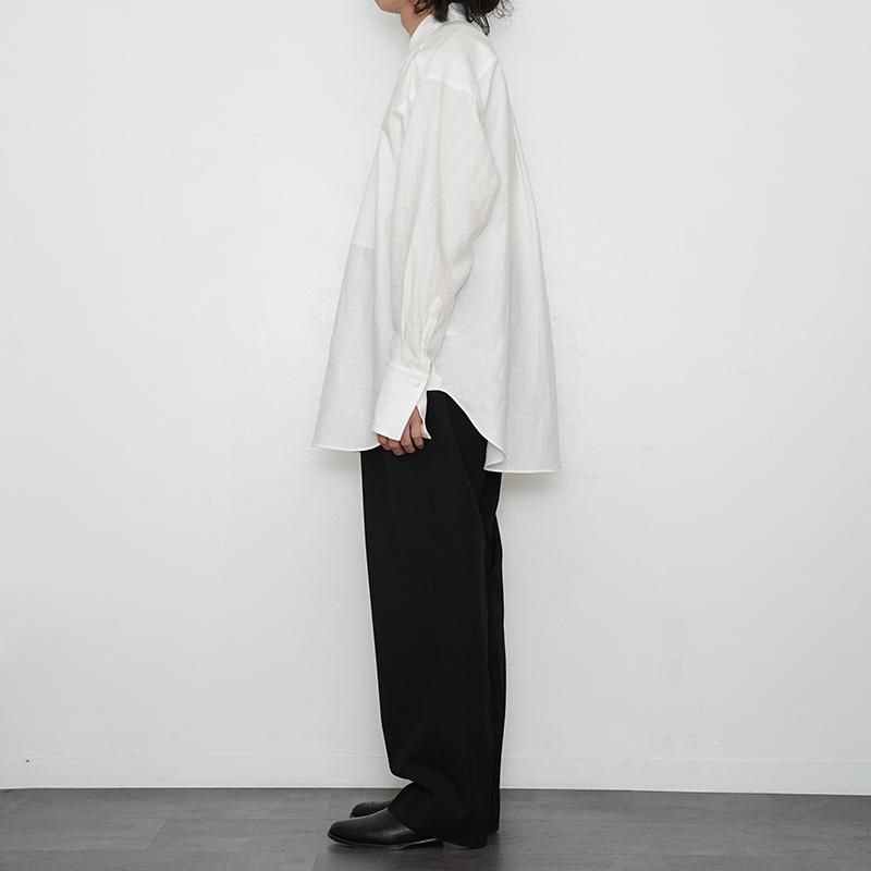 POSTELEGANT ポステレガント】LINEN CLASSIC SHIRTS WHITE