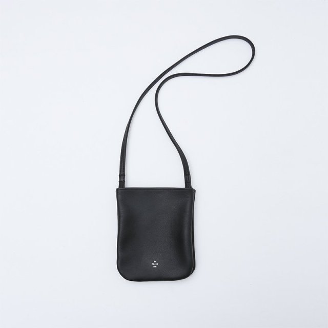 【2024 S/S】【20/80 トウェンティーエイティー】SHRINK LEATHER TWO BAGS SHOULDER BK